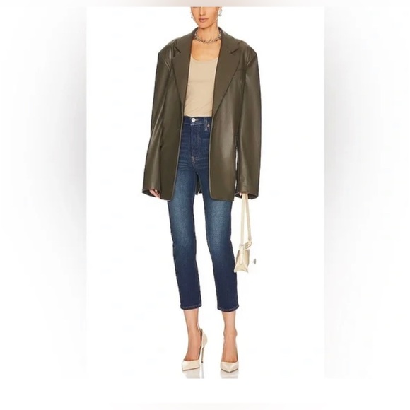 Re/Done Originals High Rise Ankle Crop Midnight Blue - Picture 15 of 15